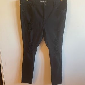Black Jean Leggings from EXpress size 16